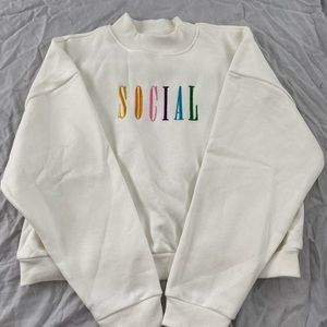 White Pretty Little Thing Crewneck